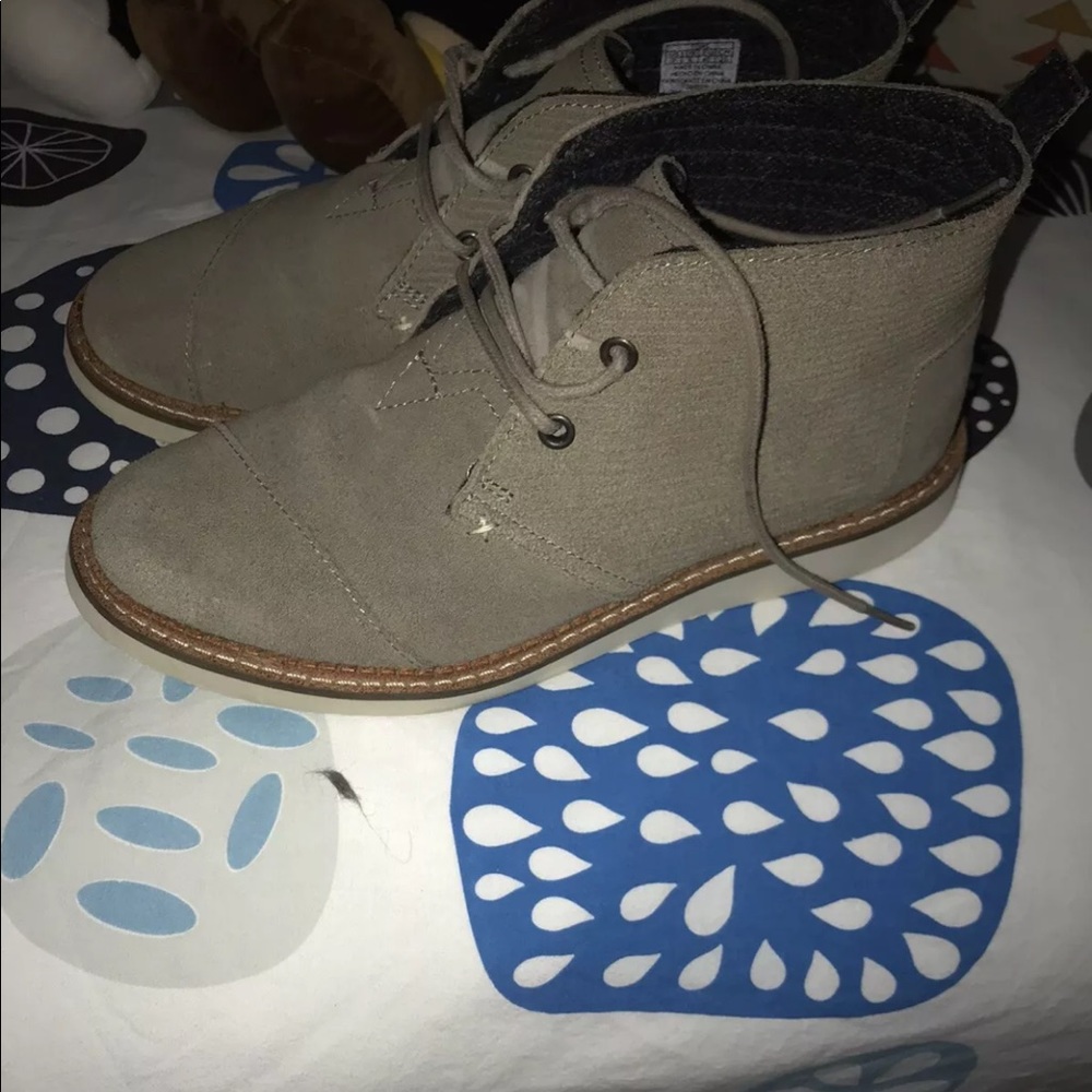 Toms chukka desert boots taupe mens 7 ankle boots